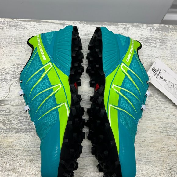 Salomon Speedcross Pro Women: Conquer Trails in Teal Blue F/Reaning Green Style - Picture 5 of 8